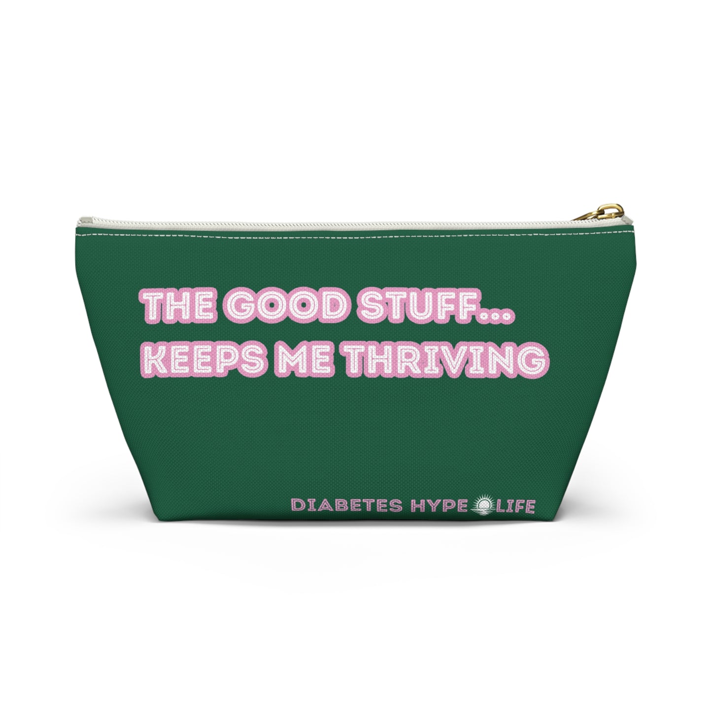 The Good Stuff - Fall Green - zippered pouch