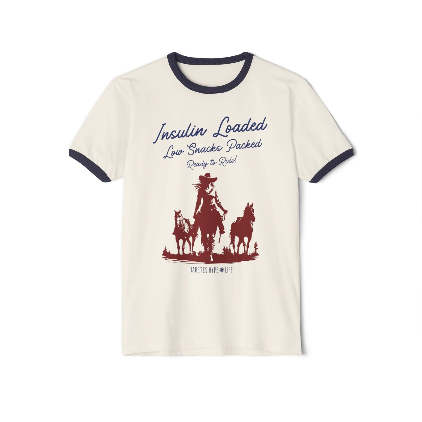 Ready to Ride Cowgirl - Ringer Tee