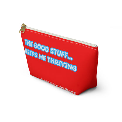 The Good Stuff - red - zippered pouch