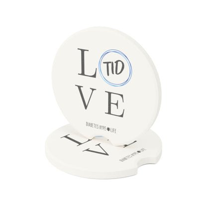 Love T1D - soapstone car coaster