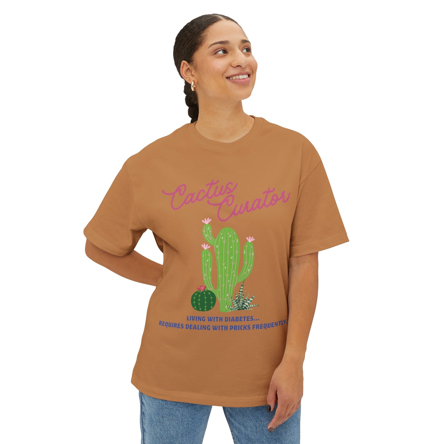 Cactus Curator - Oversized Unisex Tee