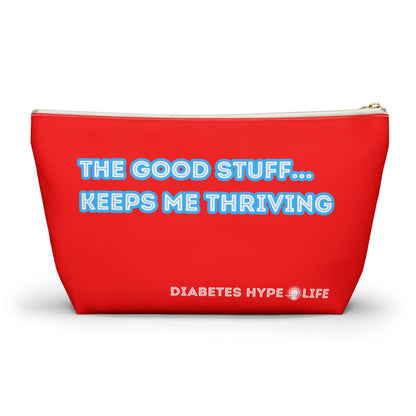 The Good Stuff - red - zippered pouch