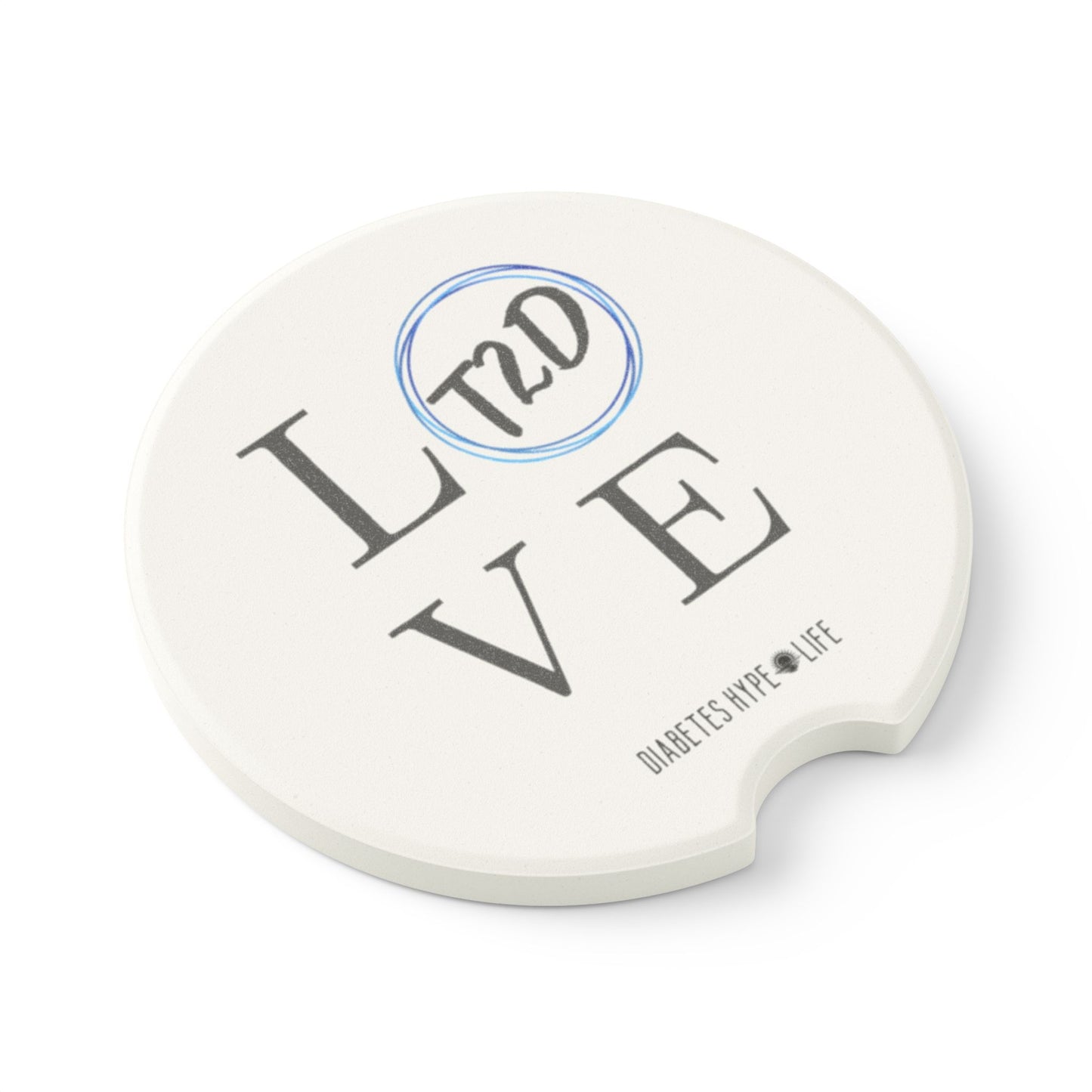 Love T2D - soapstone car coaster