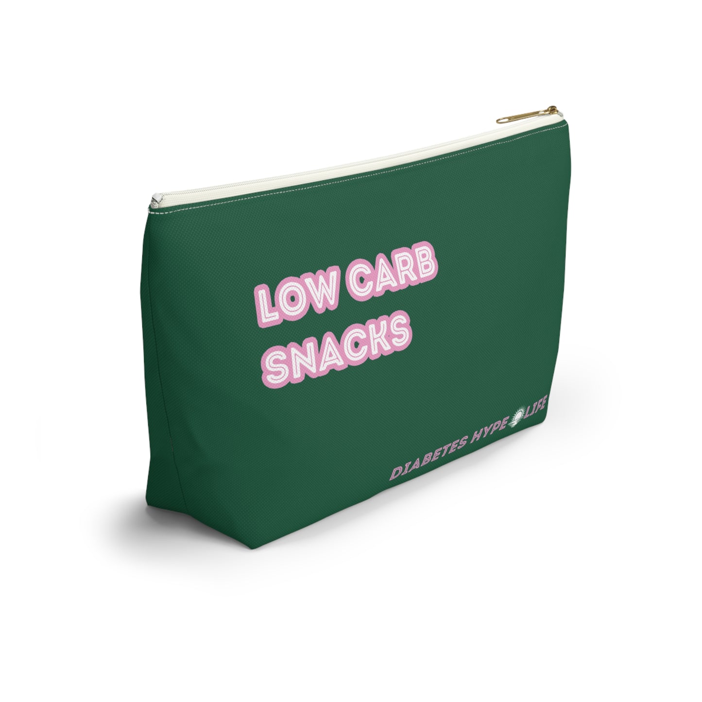 Low Carb Snacks - Fall Green - zippered pouch