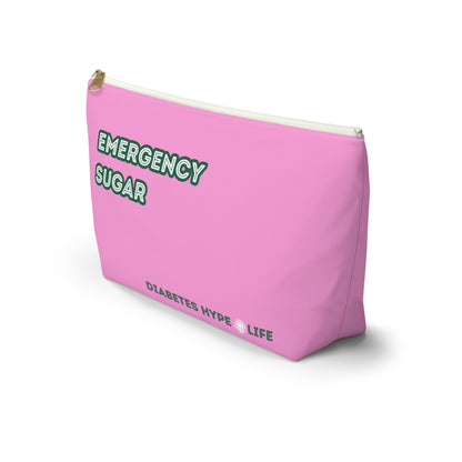 Emergency Sugar - Bubble Pink - zippered pouch