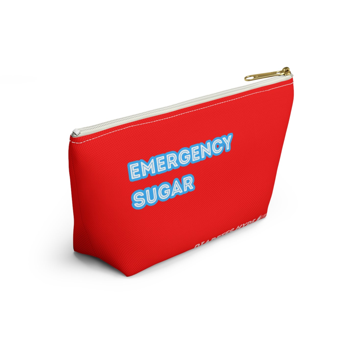 Emergency Sugar - red - zippered pouch