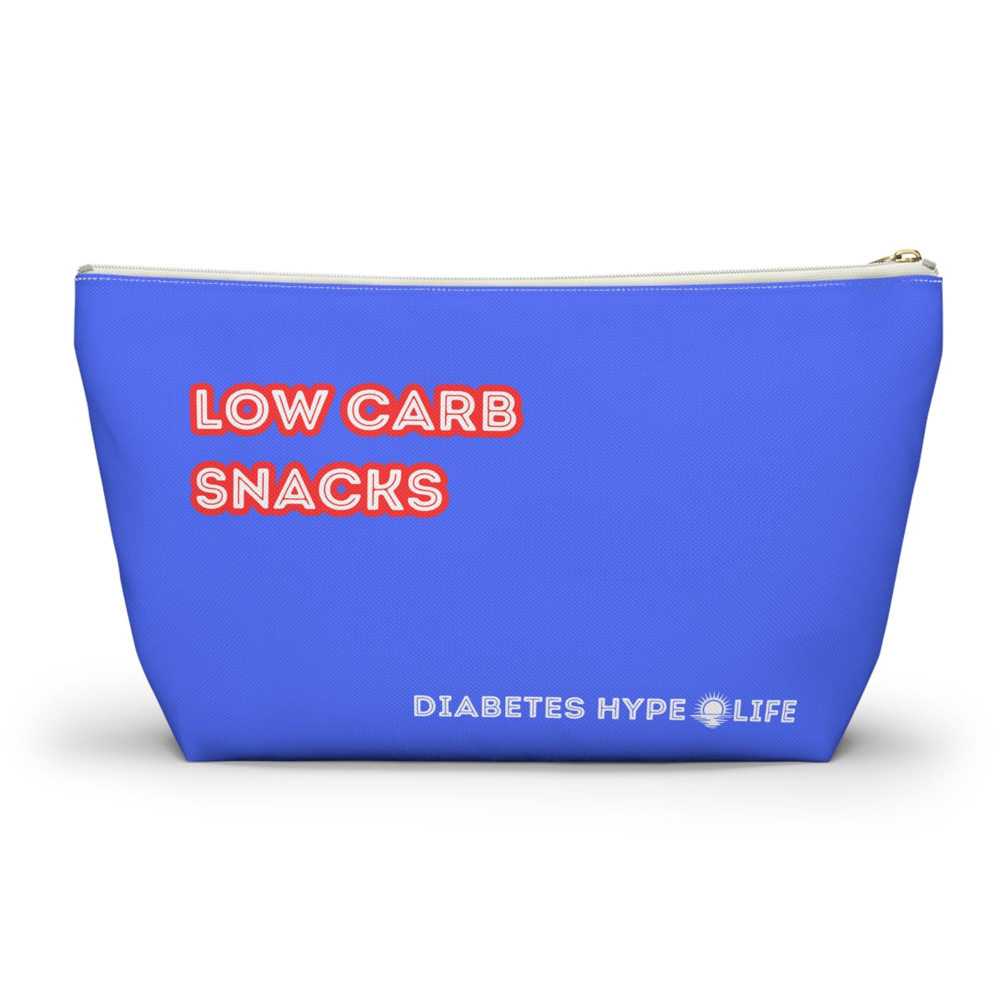 Low Carb Snacks - blue - zippered pouch