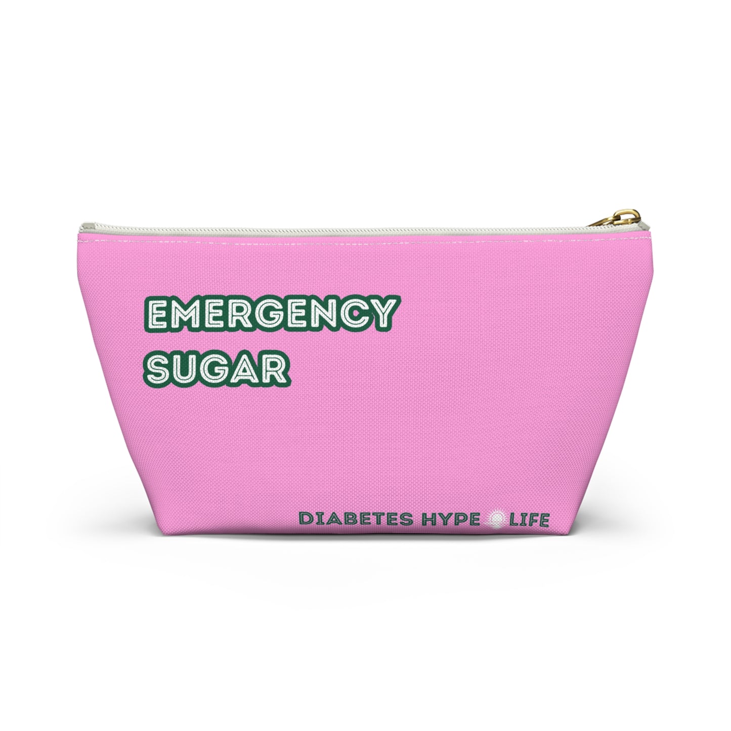 Emergency Sugar - Bubble Pink - zippered pouch