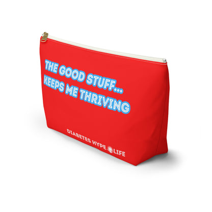 The Good Stuff - red - zippered pouch