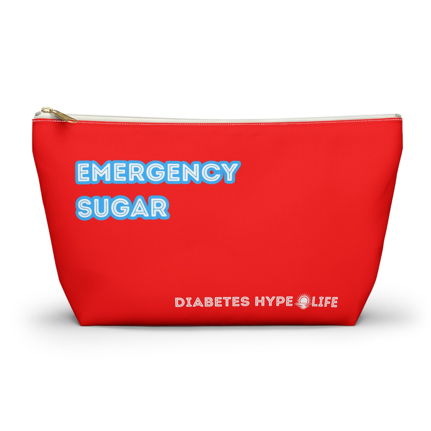 Emergency Sugar - red - zippered pouch