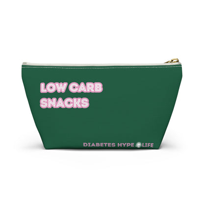 Low Carb Snacks - Fall Green - zippered pouch