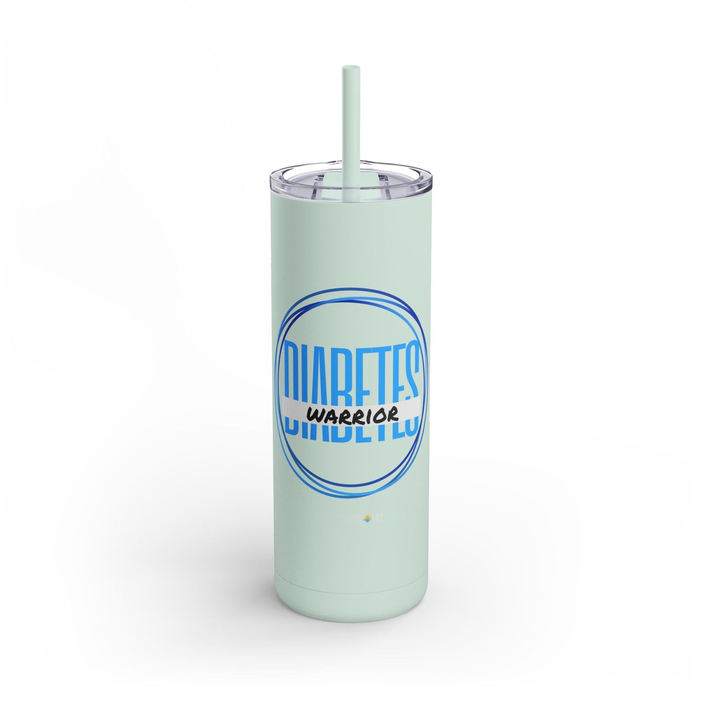 Diabetes Warrior - skinny matte tumbler (20oz)