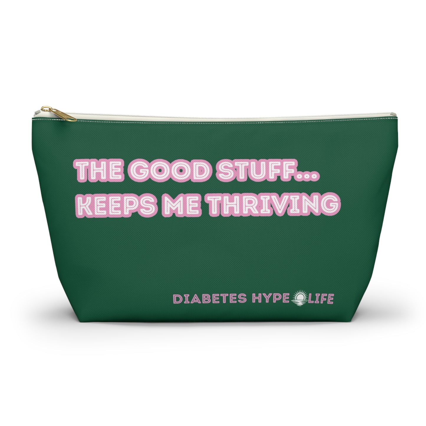 The Good Stuff - Fall Green - zippered pouch