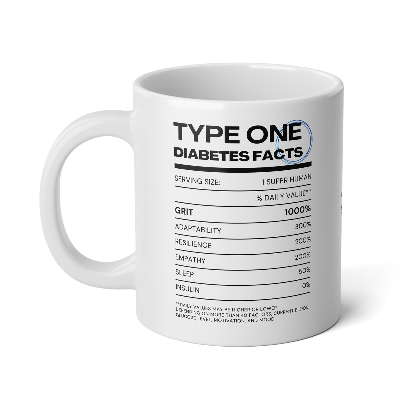 Type One Facts - Jumbo Mug (20oz)