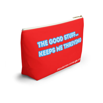 The Good Stuff - red - zippered pouch