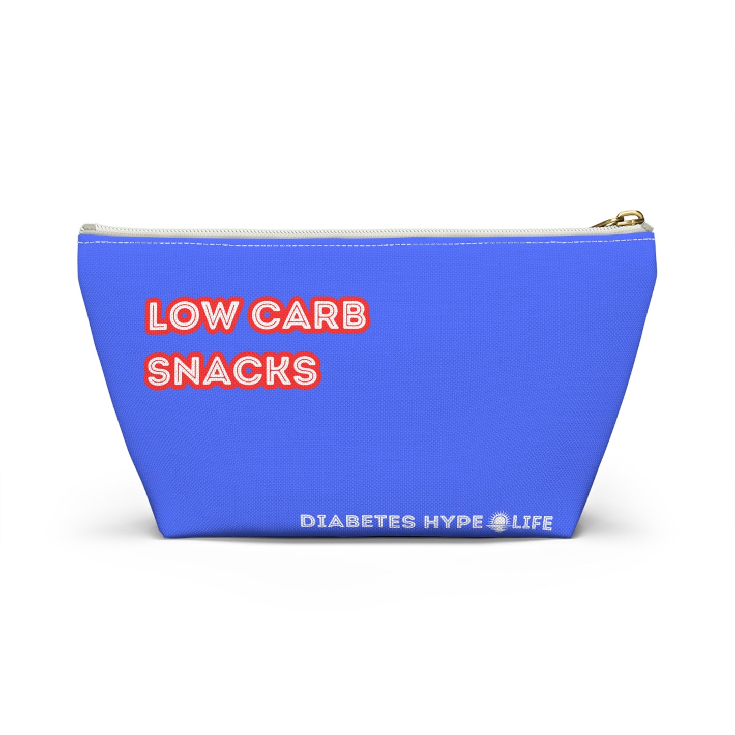 Low Carb Snacks - blue - zippered pouch