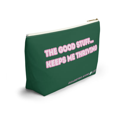 The Good Stuff - Fall Green - zippered pouch