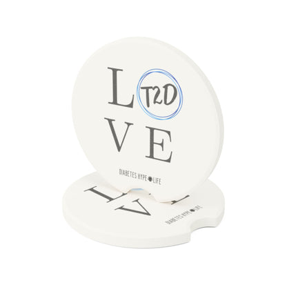 Love T2D - soapstone car coaster