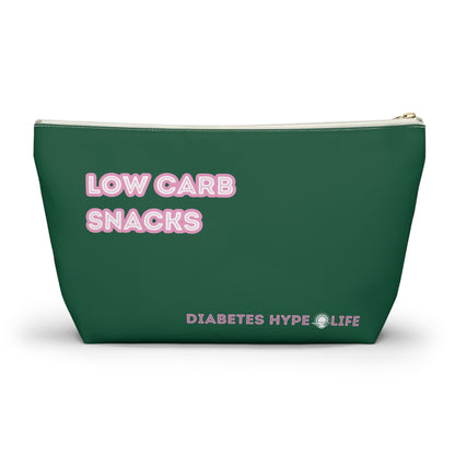 Low Carb Snacks - Fall Green - zippered pouch