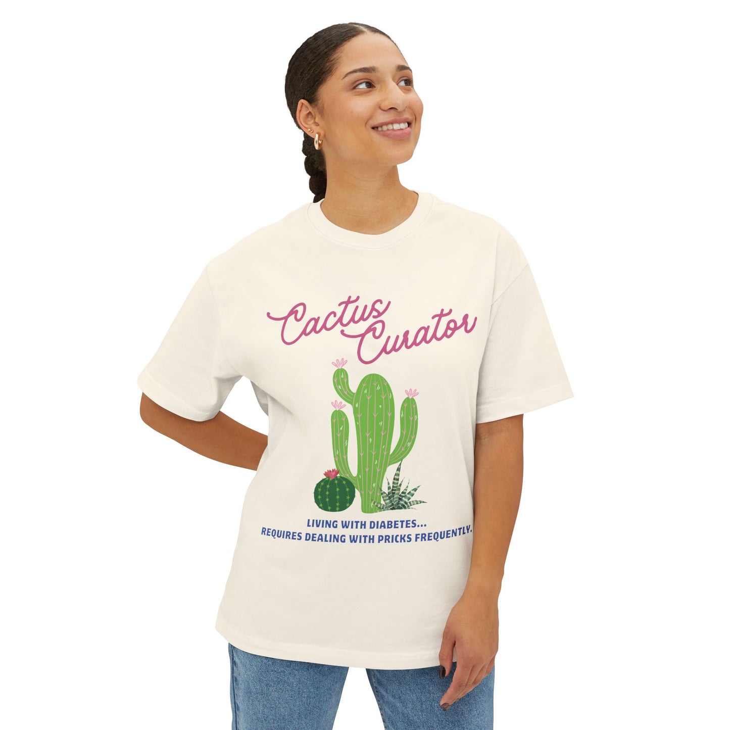 Cactus Curator - Oversized Unisex Tee