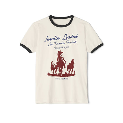 Ready to Ride Cowgirl - Ringer Tee