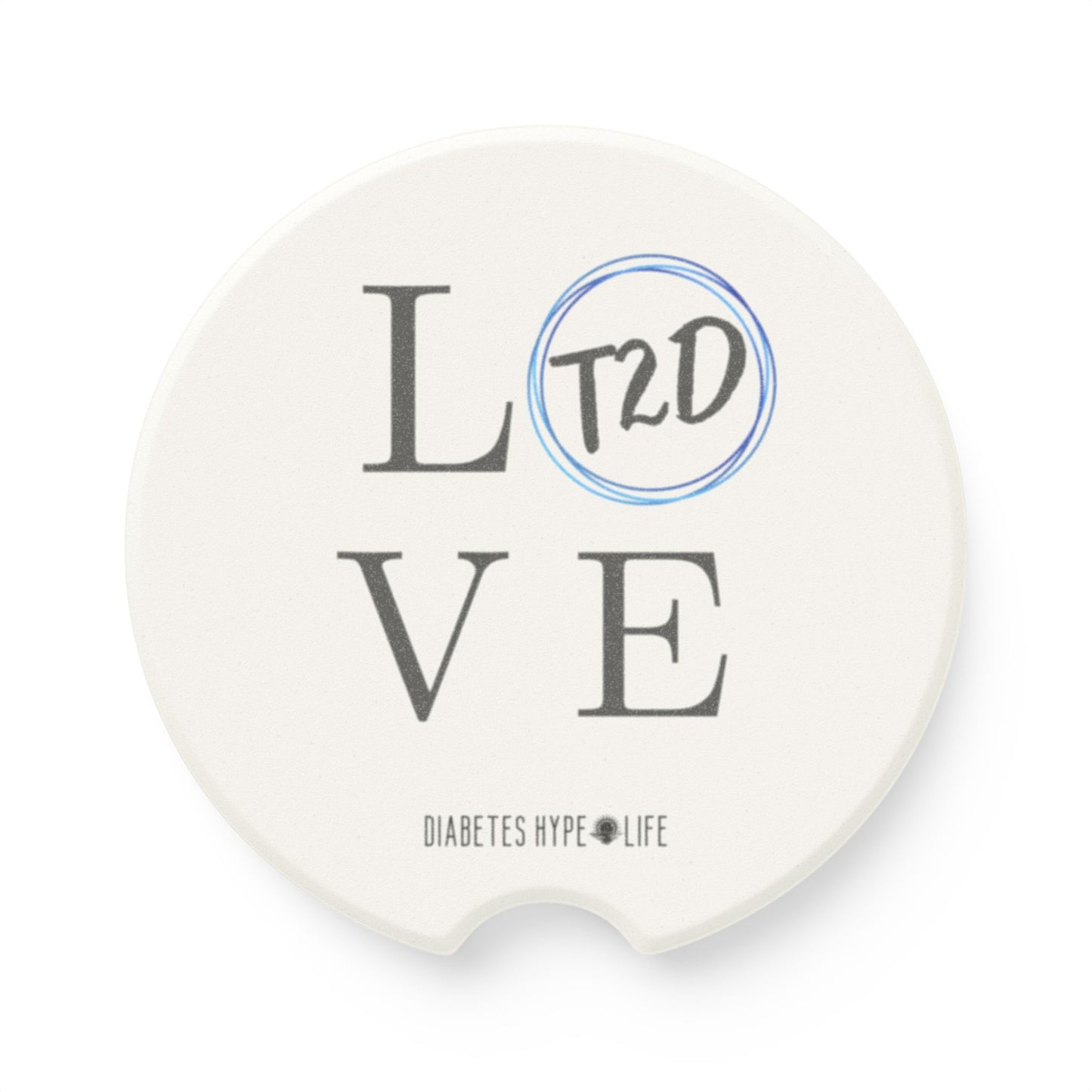 Love T2D - soapstone car coaster