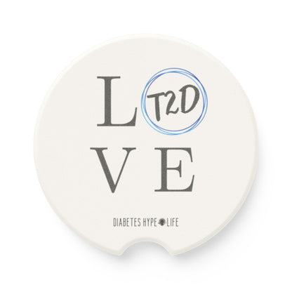 Love T2D - soapstone car coaster