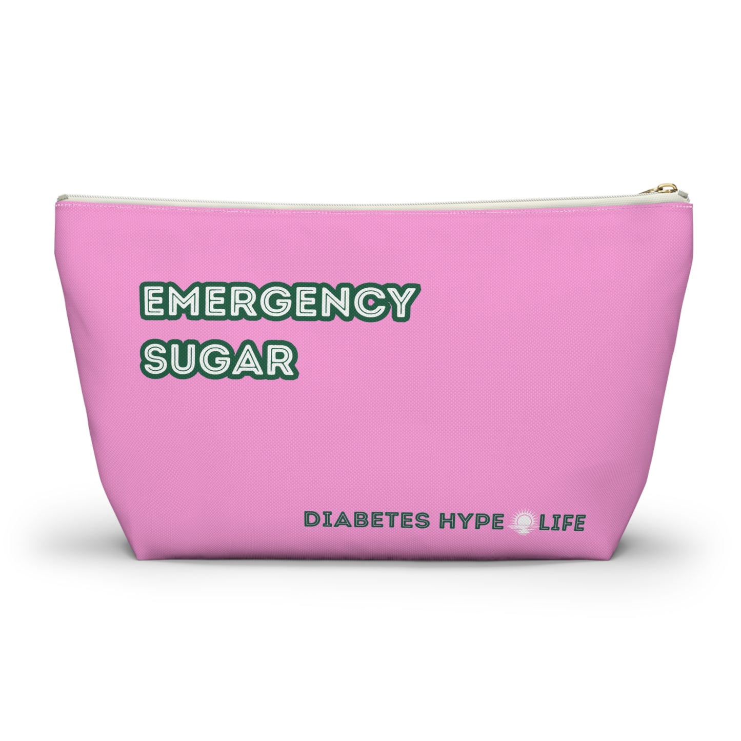 Emergency Sugar - Bubble Pink - zippered pouch