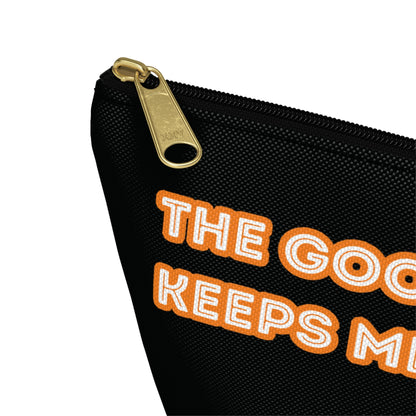 The Good Stuff - Black/Orange - zippered pouch