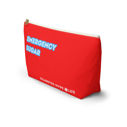 Emergency Sugar - red - zippered pouch