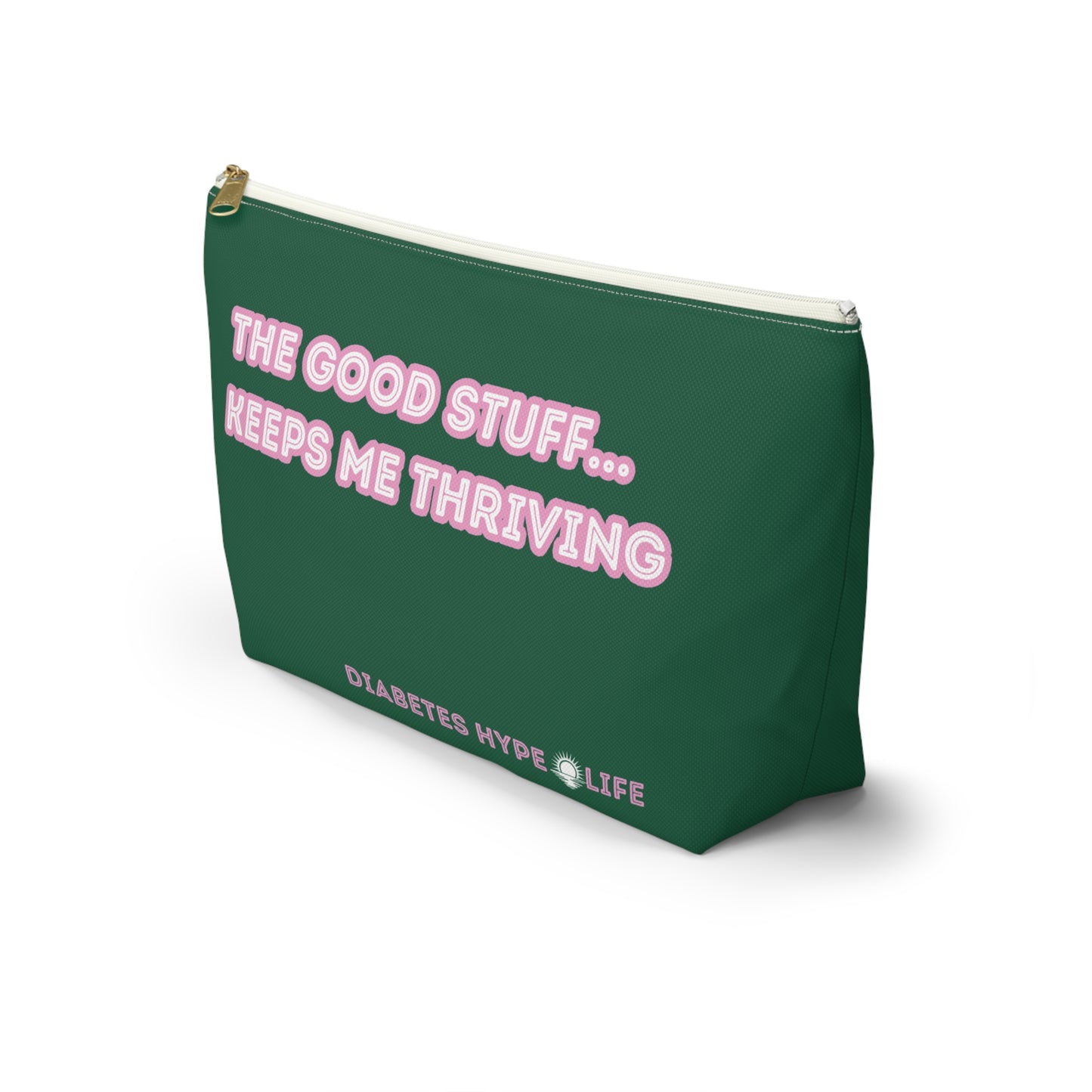 The Good Stuff - Fall Green - zippered pouch