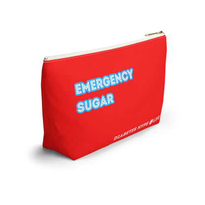 Emergency Sugar - red - zippered pouch