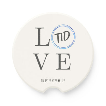 Love T1D - soapstone car coaster