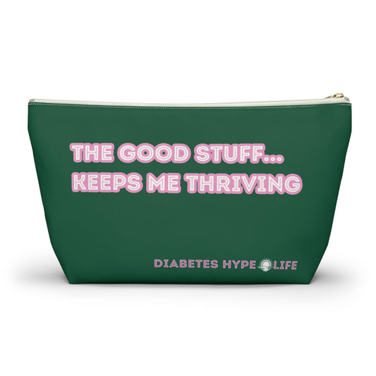 The Good Stuff - Fall Green - zippered pouch