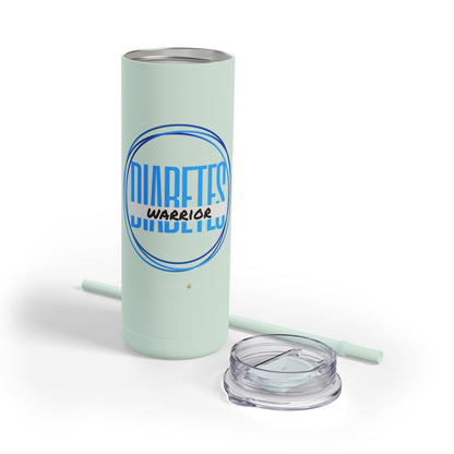 Diabetes Warrior - skinny matte tumbler (20oz)