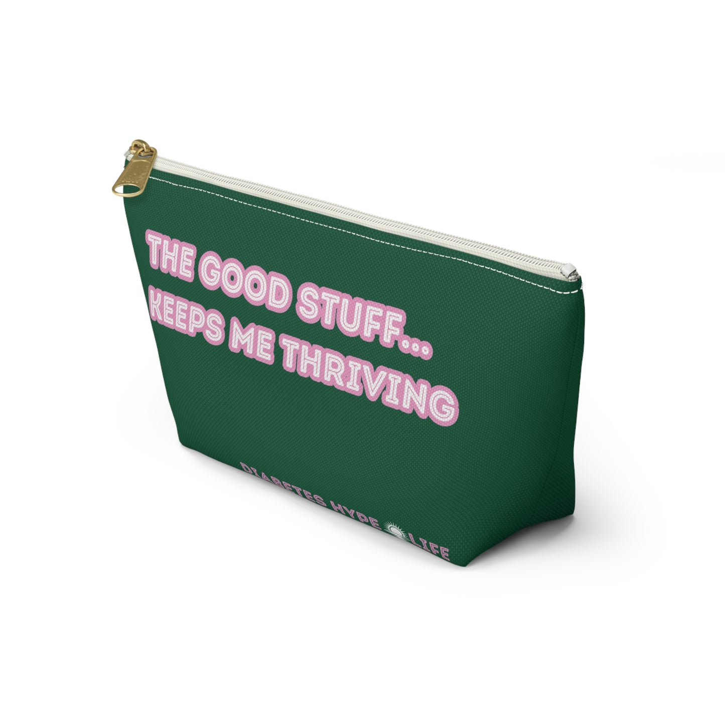 The Good Stuff - Fall Green - zippered pouch