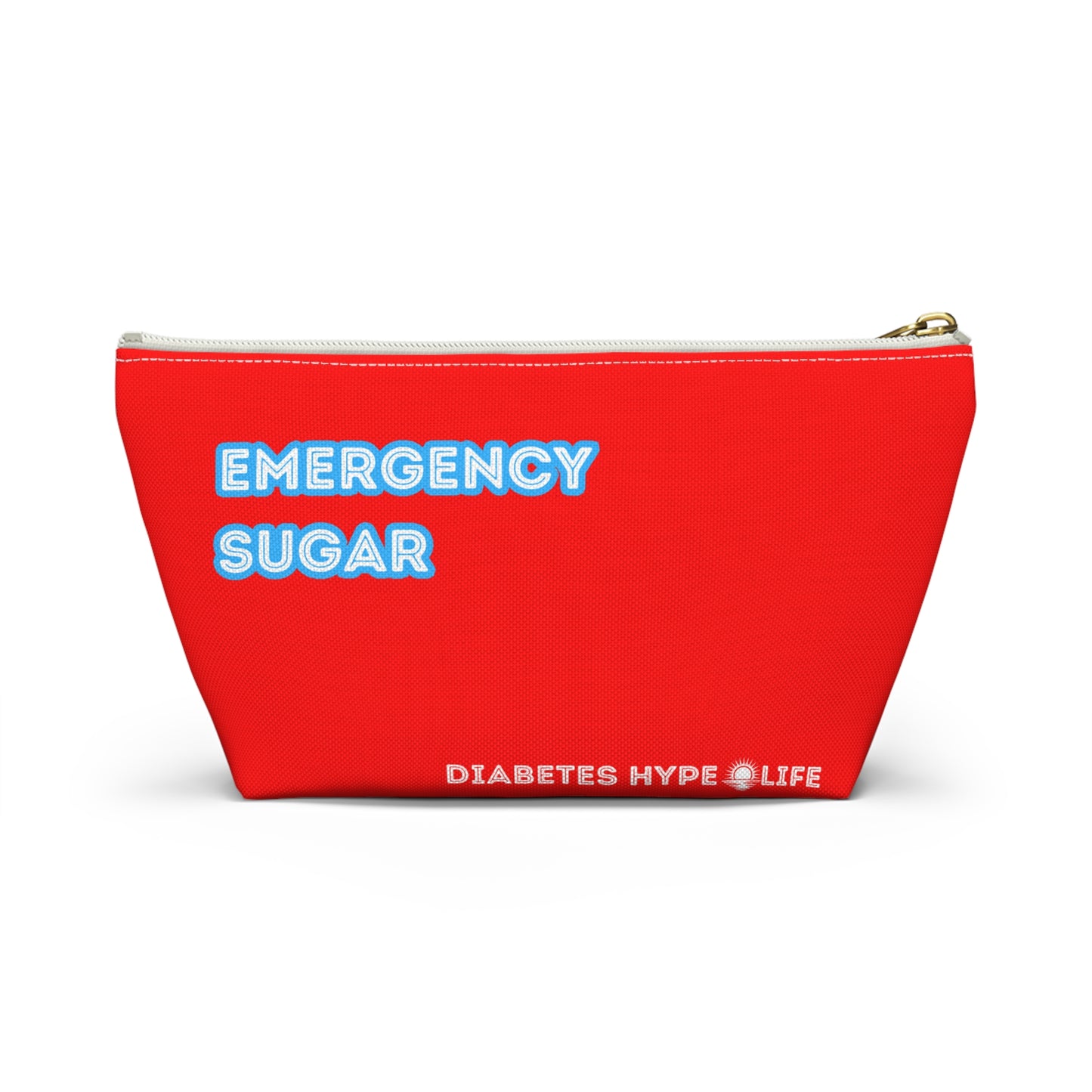 Emergency Sugar - red - zippered pouch