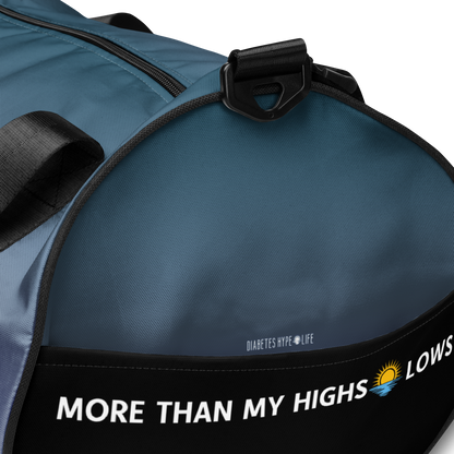 Diabetes Hype-Life - Small Duffel Gym Bag - Ombre