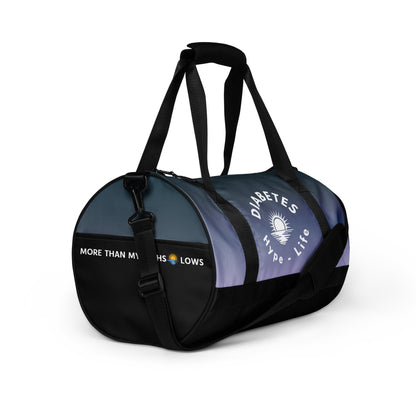 Diabetes Hype-Life - Small Duffel Gym Bag - Ombre