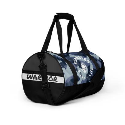 Diabetes Hype-Life - Small Duffel Gym Bag - Blue Camo