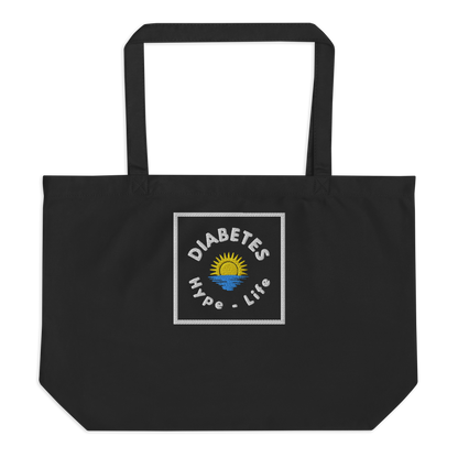 Diabetes Hype-Life - Embroidered - Large Eco Tote